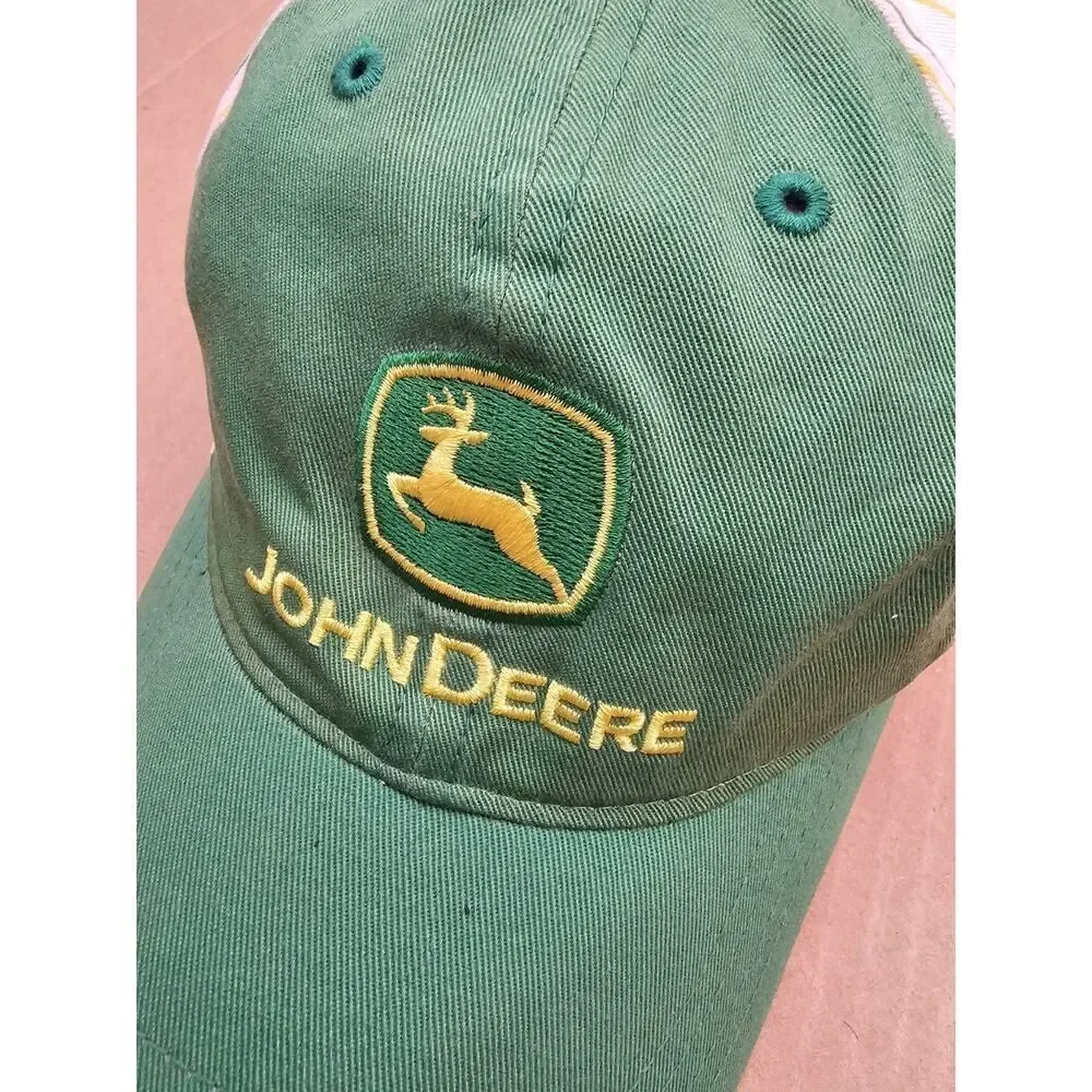 John Deere Vintage Striped Snapback K-Products Hat Made in the USA